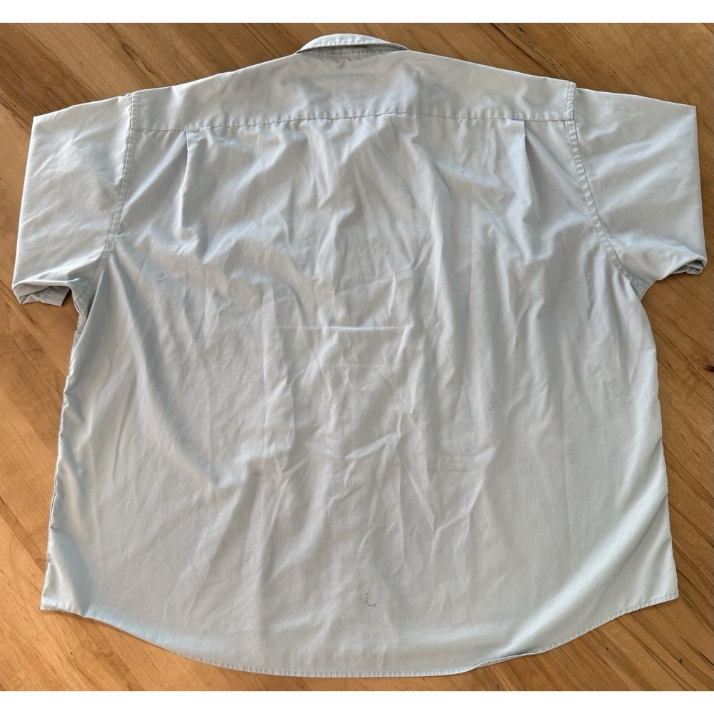 Cabelas Safari Series Shirt Lot, Men's Blue & Tan Short Sleeve Button Up 4XLT - Picture 5 of 16